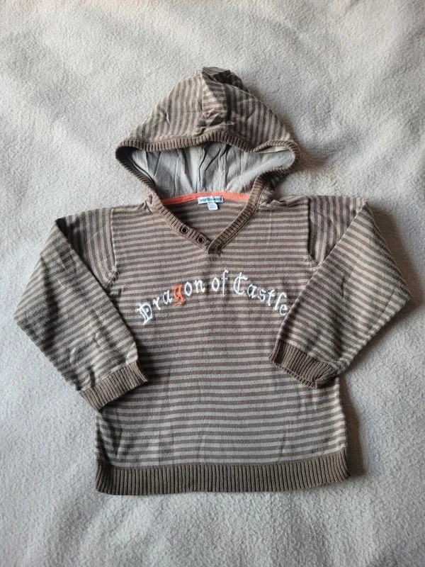 Pull à capuche vertbaudet 36 mois 94 cm
